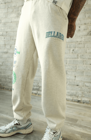 Bellargo 20th Anniversary Limited Edition Sweatpants Right Leg View with Screen Print Graphics