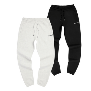 Signature Organic Fleece Sweatpants in Black, and Grey- Timeless, Streetwear, and Versatile Streetwear Styles for Every Wardrobe.