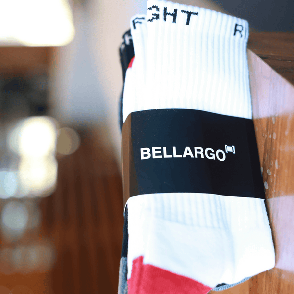 Bellargo Signature 3-Piece Crew Socks - Elevate Your Comfort and Style with Premium Knit Fabric and Dri-FIT Technology.