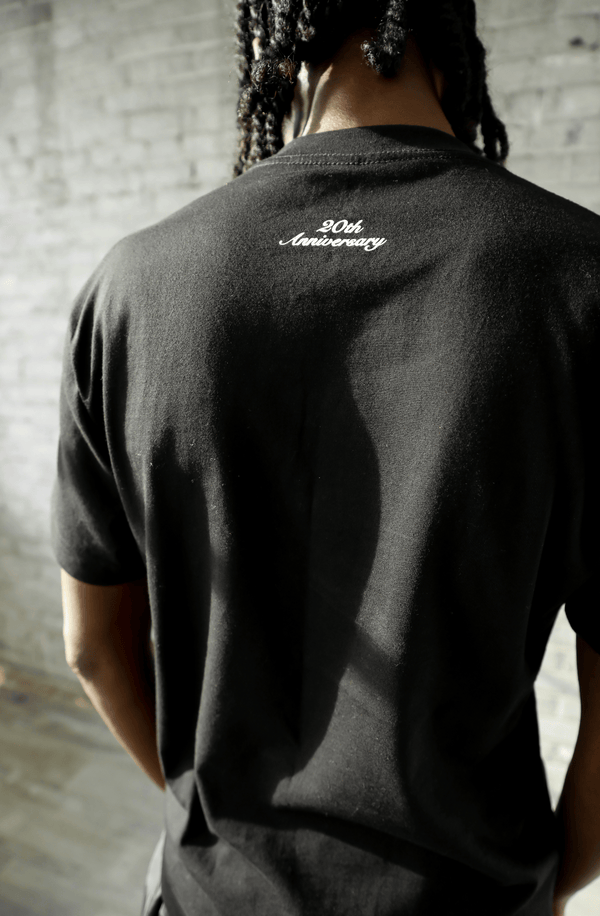 Back View of Bellargo Boy Metallic T-shirt, featuring bold Bellargo branding