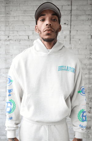 Bellargo 20th Anniversary Limited Edition Graduation Fleece Pullover in Soft-Combed Cotton Blend, Made in USA