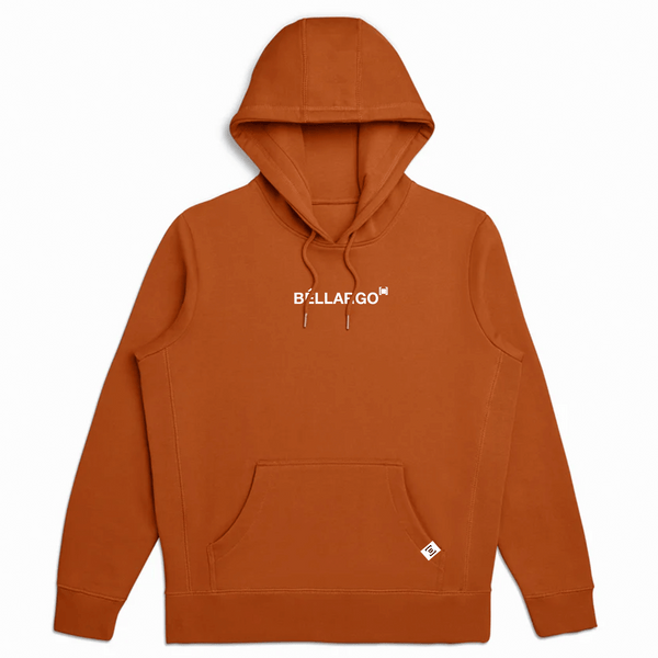 Clay Orange Organic Fleece Hoodie - Versatile and Stylish Streetwear Essential