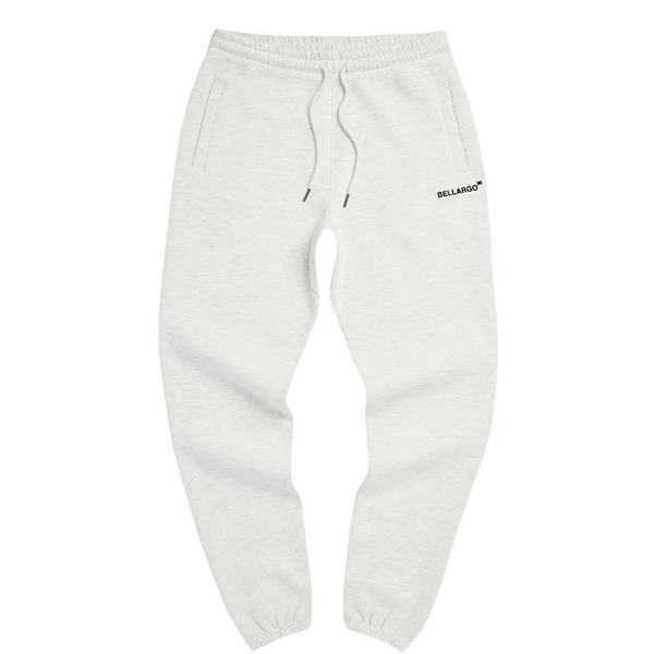 Ash Grey Organic Fleece Sweatpants - Comfortable and Urban Street Style.
