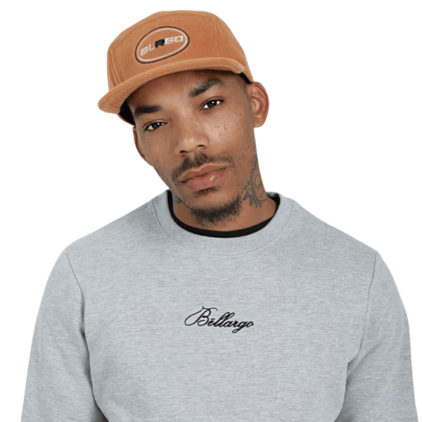 BLRGO 5 Panel Fleece Hat in Tan - Premium Streetwear Accessory