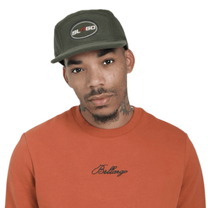 BLRGO 5 Panel Fleece Hat in Green - Stylish Streetwear Headwear