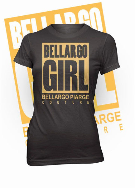 "Bellargo Girl" Metallic Crew Neck T-Shirt (MORE COLORS AVAILABLE) - Bellargo Piarge